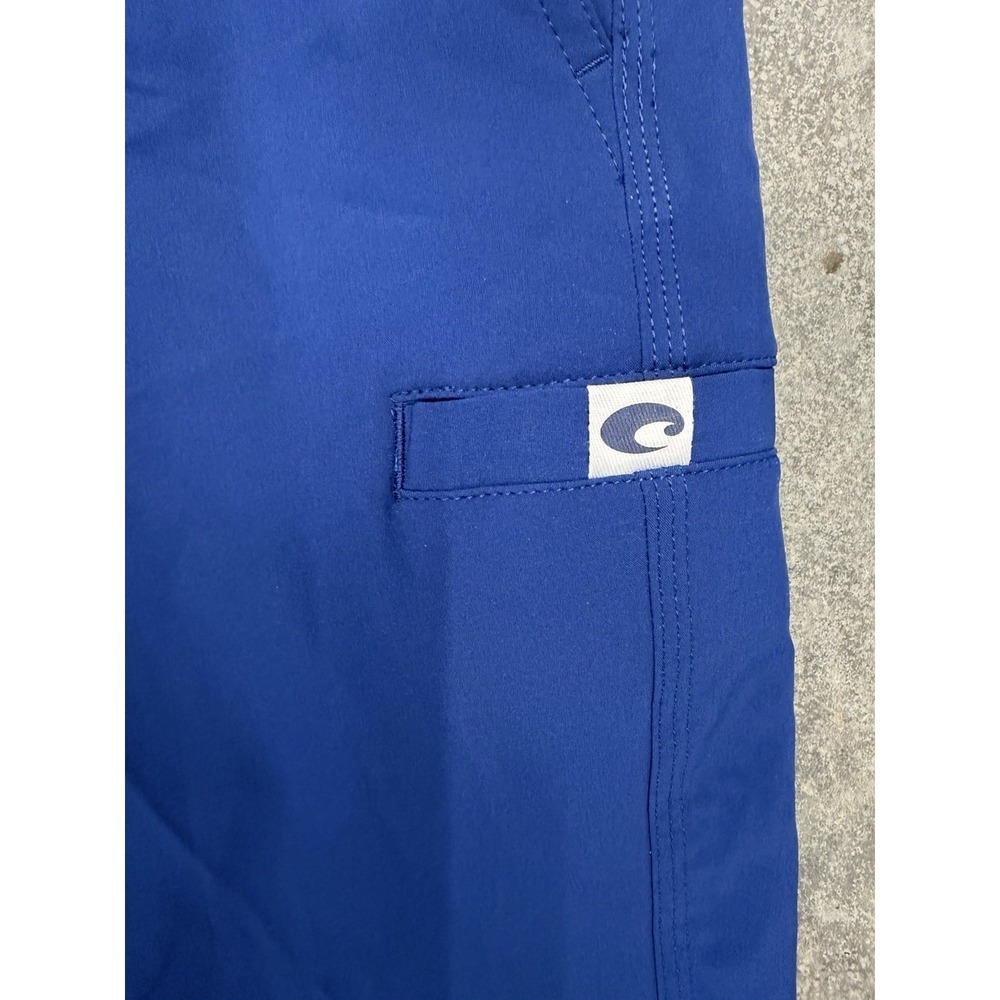 Costa Pants Mens 34 Navy Blue Tackle Hybrid Stretch Fishing Zip Pocket FOA400774 - Picture 2 of 8